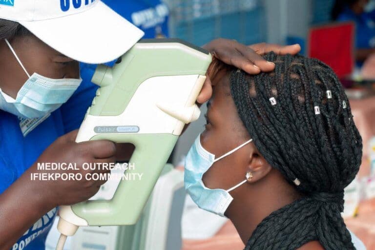 Firm’s host communities get free eye care